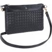3664447203935-Oberthur Lisbonne - Sac Bandoulière Noir – Élégant en Mix-Matière Tressé/Lisse, Poche Avant Ai-P_405246755_1-0