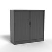 MT International - Keukenkast - 2 planken - 2 deuren - polyvinylchloride (PVC) - antraciet