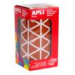 8410782114963-APLI kids - Adhésif décoratif - triangulaire - 20 x 20 x 20 cm - 59 feuilles - brun--0