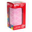 8410782114949-APLI kids - Adhésif décoratif - 2832 pièces - triangulaire - 20 x 20 x 20 mm - 59 feuilles - rose - p--0