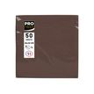 3281516220114-Pronappe - Serviette - Taille 20 x 20 cm - jetable - chocolat (pack de 50)-P_405252003_1-0