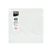 3281516238010-Pronappe - Serviette - Taille 38 x 38 cm - jetable - blanc (pack de 40)-P_405252154_1-0