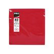 3281516238096-Pronappe - Serviette - Taille 38 x 38 cm - jetable - rouge (pack de 40)-P_405252156_1-0