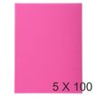 Exacompta Forever - 5 Paquets de 100 Chemises - 220 gr - fuchsia
