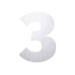 PICKUP Home - Teken - number - 145 mm (height) - geborsteld aluminium