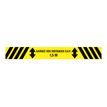 8711234040770-Pickup - Adhésif de signalisation au sol"veuillez garder une distance de 1,5m" - noir/jaune - 80 -Avant-0