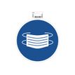 3130630670216-Exacompta - Pictogramme - masque obligatoire - 200 x 200 mm - bleu-Avant-0