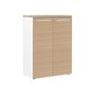 3483600849069-Rangement mi-hauteur YES ! - L80 x H109 x P42 - 2 portes - Façade et dessus chêne-Angle gauche-0