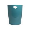 9002493453340-Exacompta Skandi - Corbeille à papier 15L - bleu Pacifique-Avant-0