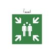 3130630670056-Exacompta - Pictogramme - point de rassemblement - 200 x 200 mm - vert-Avant-0