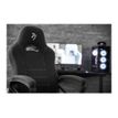 850009447258-Fauteuil de bureau ENZO - accoudoirs fixes - appuie-tête intégré - gris foncé-Gros plan-8