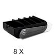 9002493042711-Exacompta - 8 Boîtes à fiches bristol - A7 - noir/cristal--0