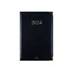 3664447156620-Oberthur Kiev - Agenda de poche 1 semaine sur 2 pages - 9 x 16,5 mm - noir-Avant-0