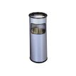 8710968203314-Durable - Corbeille à papier 17L + cendrier sable - argent-Avant-0