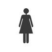 Pickup - Plaque de porte 3D Pro - Dame - blanc