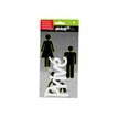 Pickup - Plaque de porte 3D Pro - Privé - blanc