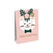 5033601498032-Clairefontaine Cat'Mas - Sac cadeau - 26,5 cm x 14 cm x 33 cm - rose-Angle gauche-0