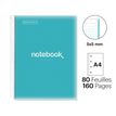 8422593460580-Notebook Emotions, couverture souple, A4, quadrillage 5x5 mm, 80 feuilles de 1 couleur, Miquelrius, Ble--1