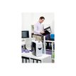 5028252247313-Rexel Style+ - destructeur de documents coupe croisée - 7 feuilles - Corbeille 12 litres-Angle gauche-5