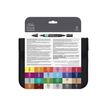 884955063446-ProMarker brush - Trousse 24 marqueurs - double pointe - étudiant designer-Arrière-4