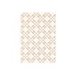 3329682238301-Clairefontaine Knalt - emballage cadeau - 35 cm x 5 m - blanc floral - papier kraft - 1 roulea-Gros plan-1