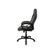 850009447258-Fauteuil de bureau ENZO - accoudoirs fixes - appuie-tête intégré - gris foncé-Droite-7