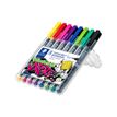 4007817078242-STAEDTLER Lumocolor 318 - Marqueur - permanent - couleurs assorties - 0.6 mm - fin (pack de 8-P_670666_5-0