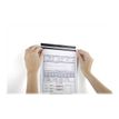 4005546990941-Durable Durafix - 5 Barres d'affichage adhésives 210 mm - noir - pour documents A4 portrait o-Gros plan-2