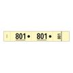 3130630966098-Exacompta - 20 Carnets de 50 tickets de vestiaire 3 volets - 30 x 200 mm - numéroté - jaune-Avant-1