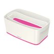 4002432116515-Leitz MyBox - Boîte de rangement petit format - blanc/rose-Angle droit-1