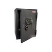 8717056679822-Reskal FS-E38 - Coffre-fort ignifuge 39L - à code et à clé - acier noir-Ports / commandes-0