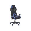 3701338800719-Fauteuil gamer POPER-M - accoudoirs réglables - noir et bleu-Angle gauche-1