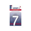 8711234016805-Pickup Home 3D Rio - Étiquette autocollante 60 mm - Lettre C - blanc-Avant-0