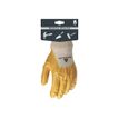 3295249189594-Delta Plus - Gants de protection Nitrile - Taille 10 - coton dos aéré  - jaune-Avant-2