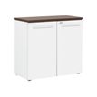 Gautier office YES! - Storage unit - 2 deuren - onderdeelplank - wit, royal oak