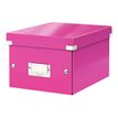 Leitz Click & Store - Opbergdoos - A5 - roze metalliek