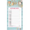 CBG 409 Ambiance - Maandblokkalender - 2020 - maandweergave - 12 vellen - 190 x 360 mm - met datum