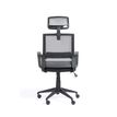 3760185020855-Fauteuil de bureau LIBERTY 02 - accoudoirs fixes - appui-tête réglable - noir et gris-P_79144165_3-2