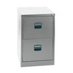 MT Professionel ECO - Verticale opbergkast - 2 lades - staal - lichtgrijs