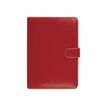 Oberthur Milano 17 - Organizer - 2015 - weekweergave - 100 x 170 mm - ivoorkleurig papier - rode hoes - kunstleer
