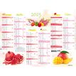 Oberthur Cuisine et Saveurs - Calendrier 6 mois par face - 40,5 x 52 cm