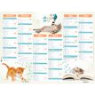 Oberthur Chatons Stars - Planner - wandmontage - 2015 - 6 maanden per pagina - 520 x 405 mm - met datum