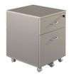 Simmob - Voetsteun - mobiel - 2 lades - onderdeelplank, MDF - aluminium
