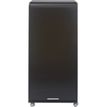 Armoire à rideaux ORGA - 2 tiroirs - H140 cm - Noir