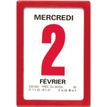 Oberthur Classique - Afscheurbare kalender - wandmontage - 2019 - dag per pagina - 63 x 92 mm - met datum