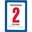 Oberthur Classique - Afscheurbare kalender - wandmontage - 2019 - dag per pagina - 63 x 92 mm - met datum