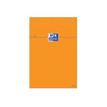 Oxford Bloc Orange - Bloknote - geniet - A7 - 80 vellen / 160 pagina's - extra wit papier - van ruiten voorzien - oranje hoes (pak van 10)
