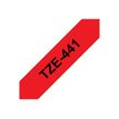 4977766686327-Brother TZe441 - Ruban d'étiquettes auto-adhésives - 1 rouleau (18 mm x 8 m) - fond rouge-P_79360927_4-0