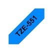 4977766686532-Brother TZe551 - Ruban d'étiquettes auto-adhésives - 1 rouleau (24 mm x 8 m) - fond bleu -P_79360931_7-4