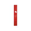 Sigel artverum - Whiteboard - te bevestigen aan wand - 120 x 780 mm - gehard glas - magnetisch - rood